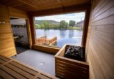 Badstue kongsberg  moderne sauna ved lågen