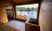 Badstue kongsberg  moderne sauna ved lågen